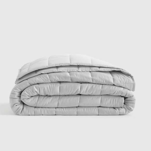 Quince Other - QUINCE Bamboo Box Quilt King/Cal King Light Grey 5219